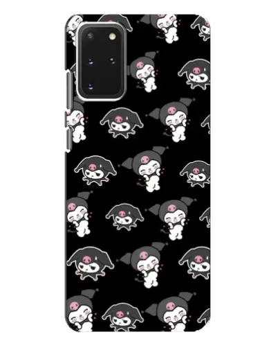 Чехол для Samsung Galaxy S20 Plus с картинкой «Черный паттерн Kuromi»