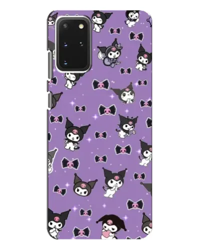 Чехол для Samsung Galaxy S20 Plus с картинкой «Kuromi — паттерн»