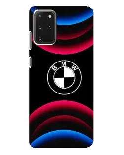 Чехол для Samsung Galaxy S20 Plus с картинкой «Логотип BMW и неоновые дуги»