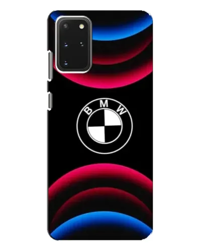 Чехол для Samsung Galaxy S20 Plus с картинкой «Логотип BMW и неоновые дуги»