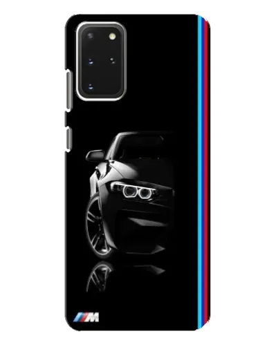 Чехол для Samsung Galaxy S20 Plus с картинкой «Силуэт BMW в темноте»