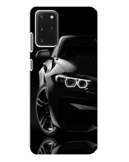 Чехол для Samsung Galaxy S20 Plus с картинкой «Черная BMW — профиль»