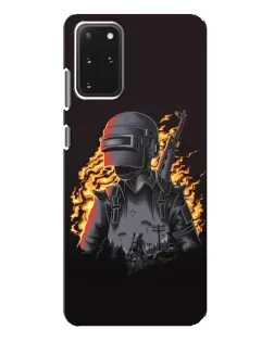 Чехол для Samsung Galaxy S20 Plus с картинкой «PUBG — огненный силуэт»