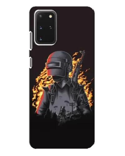 Чехол для Samsung Galaxy S20 Plus с картинкой «PUBG — огненный силуэт»