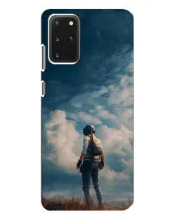 Чехол для Samsung Galaxy S20 Plus с картинкой «Герой PUBG на скале»