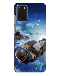 Чехол для Samsung Galaxy S20 Plus с картинкой «Десант PUBG — прыжок»
