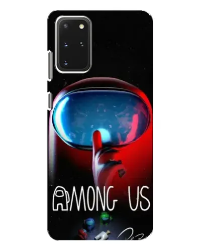Чехол для Samsung Galaxy S20 Plus с картинкой «Красный импостер — макро»