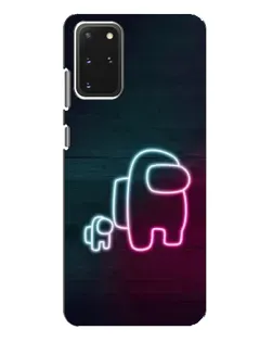 Чехол для Samsung Galaxy S20 Plus с картинкой «Among Us неон-арт»