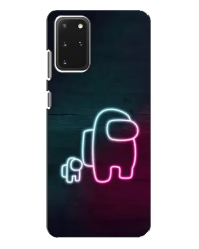 Чехол для Samsung Galaxy S20 Plus с картинкой «Among Us неон-арт»