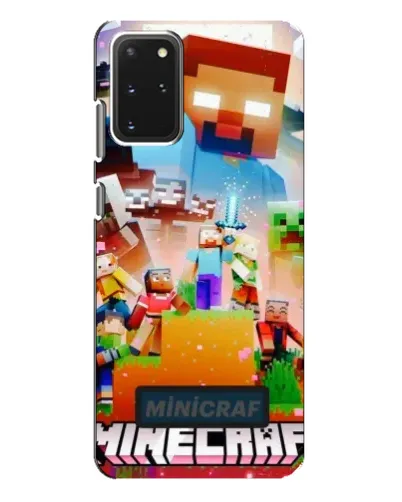 Чехол для Samsung Galaxy S20 Plus с картинкой «Minecraft герои игры» Чехол для Samsung Galaxy S20 Plus с картинкой «Minecraft герои игры»