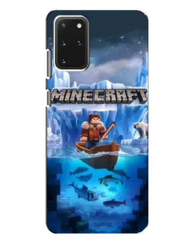 Чехол для Samsung Galaxy S20 Plus с картинкой «Minecraft ледяной мир» Чехол для Samsung Galaxy S20 Plus с картинкой «Minecraft ледяной мир»