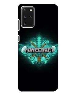 Чехол для Samsung Galaxy S20 Plus с картинкой «Minecraft Diamond лого»