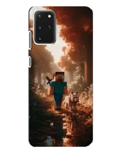 Чехол для Samsung Galaxy S20 Plus с картинкой «Стив в лесу»