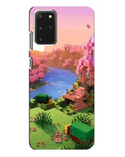 Чехол для Samsung Galaxy S20 Plus с картинкой «Розовое дерево Minecraft»