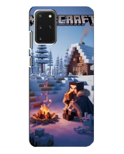 Чехол для Samsung Galaxy S20 Plus с картинкой «Зимний Minecraft» Чехол для Samsung Galaxy S20 Plus с картинкой «Зимний Minecraft»
