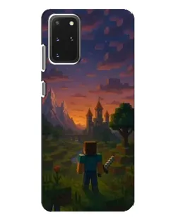 Чехол для Samsung Galaxy S20 Plus с картинкой «Стив у башни»