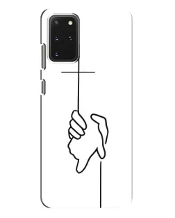 Чехол для Samsung Galaxy S20 Plus с картинкой «Рука держит»