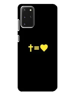 Чехол для Samsung Galaxy S20 Plus с картинкой «Сердце и Крест»