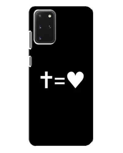 Чехол для Samsung Galaxy S20 Plus с картинкой «Крест и Сердце»