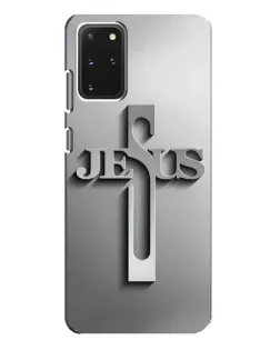 Чехол для Samsung Galaxy S20 Plus с картинкой «Металлический крест Jesus»