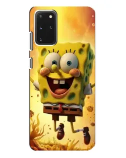 Чехол для Samsung Galaxy S20 Plus с картинкой «Губка Боб прыгает»