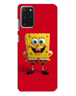 Чехол для Samsung Galaxy S20 Plus с картинкой «Спанч Боб на красном»