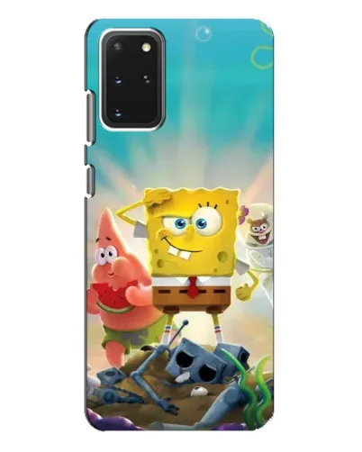 Чехол для Samsung Galaxy S20 Plus с картинкой «Спанч Боб победитель»