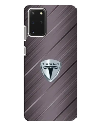 Чехол для Samsung Galaxy S20 Plus с картинкой «Металлическая текстура Tesla»