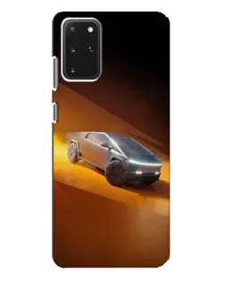 Чехол для Samsung Galaxy S20 Plus с картинкой «Cybertruck в пустыне»