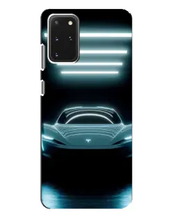 Чехол для Samsung Galaxy S20 Plus с картинкой «Tesla в неоне»