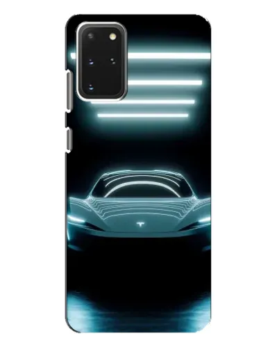 Чехол для Samsung Galaxy S20 Plus с картинкой «Tesla в неоне»