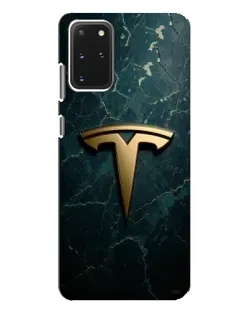 Чехол для Samsung Galaxy S20 Plus с картинкой «Мраморная Tesla Gold»