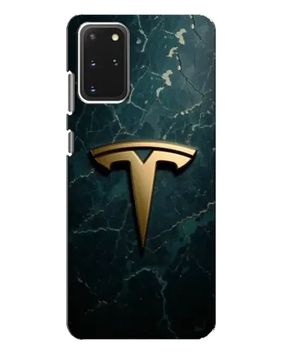Чехол для Samsung Galaxy S20 Plus с картинкой «Мраморная Tesla Gold»
