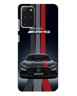 Чехол для Samsung Galaxy S20 Plus с картинкой «Mercedes — белый карбон»