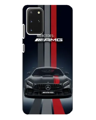 Чехол для Samsung Galaxy S20 Plus с картинкой «Mercedes — белый карбон»