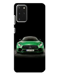 Чехол для Samsung Galaxy S20 Plus с картинкой «Mercedes — неоновый лого»