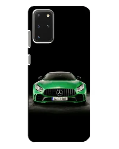 Чехол для Samsung Galaxy S20 Plus с картинкой «Mercedes — неоновый лого»