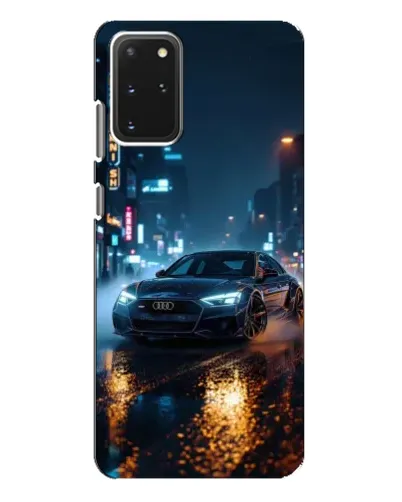 Чехол для Samsung Galaxy S20 Plus с картинкой «Ночной город и Audi»