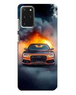 Чехол для Samsung Galaxy S20 Plus с картинкой «Audi в огненном дыму» Чехол для Samsung Galaxy S20 Plus с картинкой «Audi в огненном дыму»