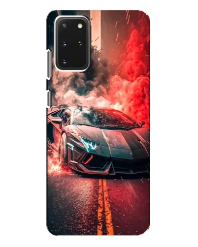 Чехол для Samsung Galaxy S20 Plus с картинкой «Lamborghini красный дым»