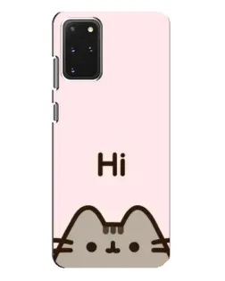 Чехол для Samsung Galaxy S20 Plus с картинкой «Пушин говорит Hi»