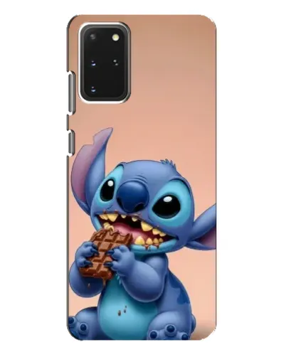 Чехол для Samsung Galaxy S20 Plus с картинкой «Стич ест шоколад»
