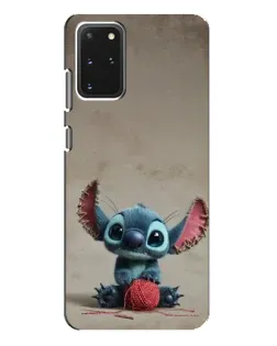 Чехол для Samsung Galaxy S20 Plus с картинкой «Стич на коричневом фоне»