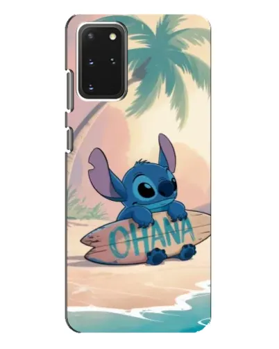 Чехол для Samsung Galaxy S20 Plus с картинкой «Стич на серфе»