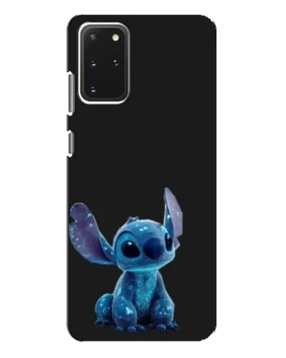 Чехол для Samsung Galaxy S20 Plus с картинкой «Стич на черном»