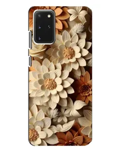 Чехол для Samsung Galaxy S20 Plus с картинкой «Бежевый флористический декор» Чехол для Samsung Galaxy S20 Plus с картинкой «Бежевый флористический декор»