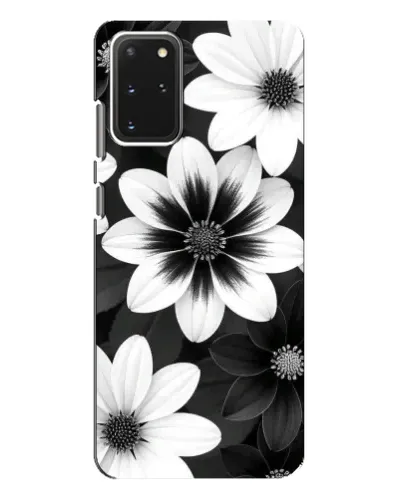 Чехол для Samsung Galaxy S20 Plus с картинкой «Монохромные астры» Чехол для Samsung Galaxy S20 Plus с картинкой «Монохромные астры»