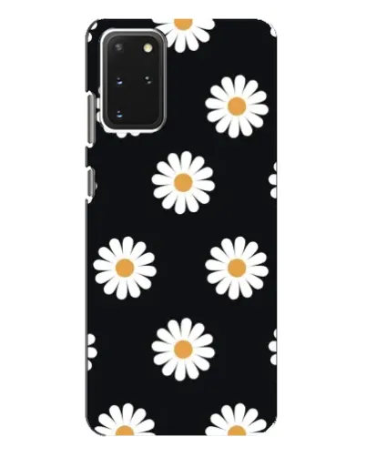 Чехол для Samsung Galaxy S20 Plus с картинкой «Ромашки на черном» Чехол для Samsung Galaxy S20 Plus с картинкой «Ромашки на черном»