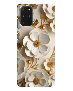 Чехол для Samsung Galaxy S20 Plus с картинкой «Белие бумажние цвети» Чехол для Samsung Galaxy S20 Plus с картинкой «Белие бумажние цвети»