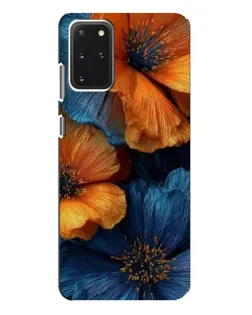 Чехол для Samsung Galaxy S20 Plus с картинкой «Яркая сине-оранжевая флора» Чехол для Samsung Galaxy S20 Plus с картинкой «Яркая сине-оранжевая флора»